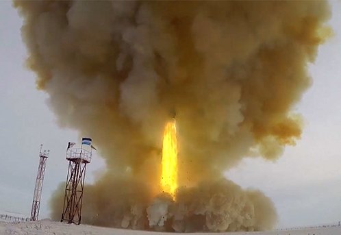 Пуск ракеты комплекса «Авангард» из позиционного района Домбаровский. Фото: Wikimedia Commons , CC BY 4.0